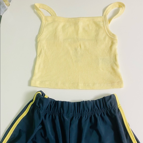 Navy blue, yellow striped short - Picture 3 of 4